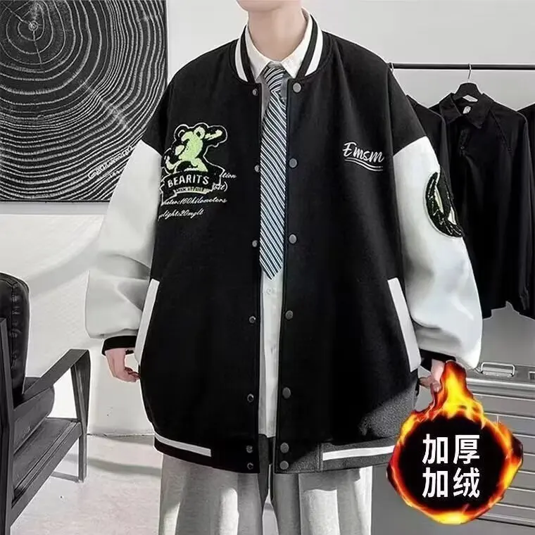 Ruffian Handsome Jacket Men Ins High Street Tide Brand Hong Kong Style Japanese Original Style Korean Version Trend Loose