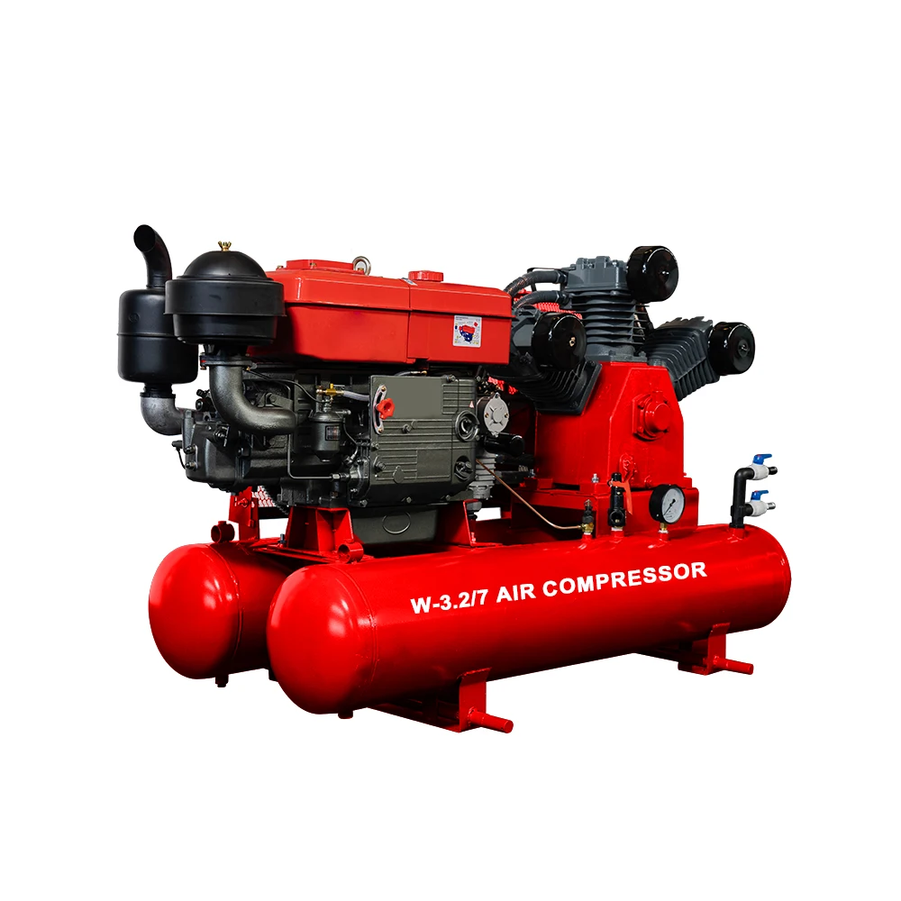 

W-3.2/7 Лидер продаж Электрические энергосберегающие поршневые воздушные компрессоры для горнодобывающей промышленности 22 кВт Моторные шахтные воздушные компрессоры