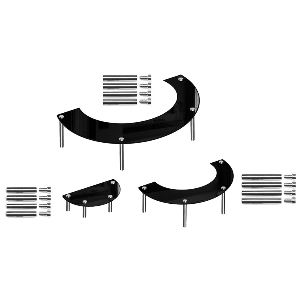 

1 set Dessert Cake Stand Cake Table Acrylic 3mm Black 5cm 7cm 10cm Pins Tiered Tabletop Holder Wedding Birthday Party