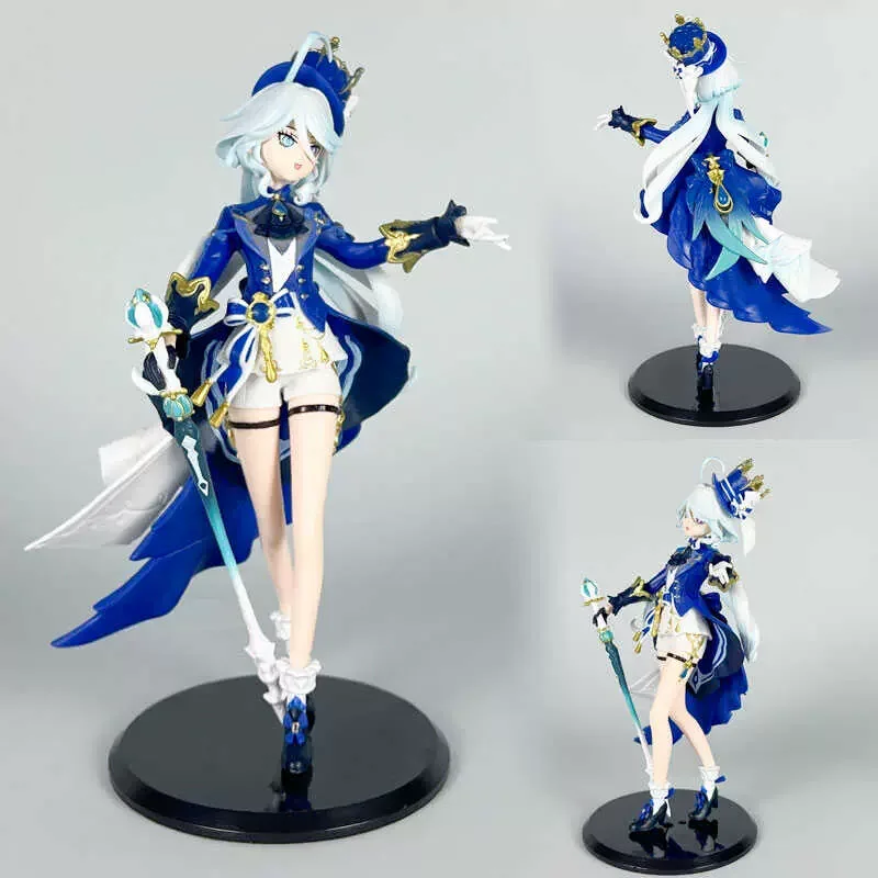 Genshin Impact Furina Action Figure Toy Justice God Water God Model Two Meta Anime Game Peripheral Beauty Display Surprise Gift