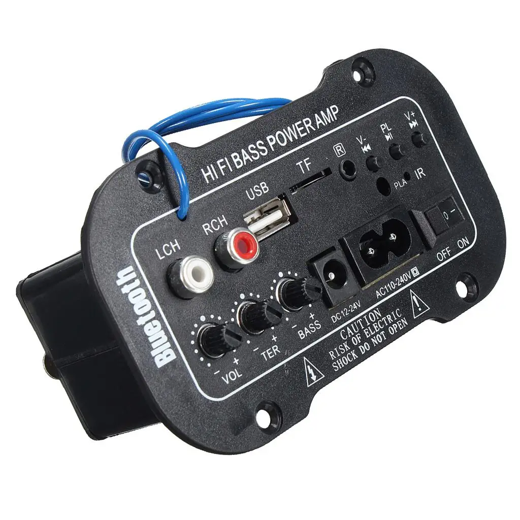 Car Stereo Player Bluetooth Power Amplifier Dual USB Charging Music AMP for Car Entertainment