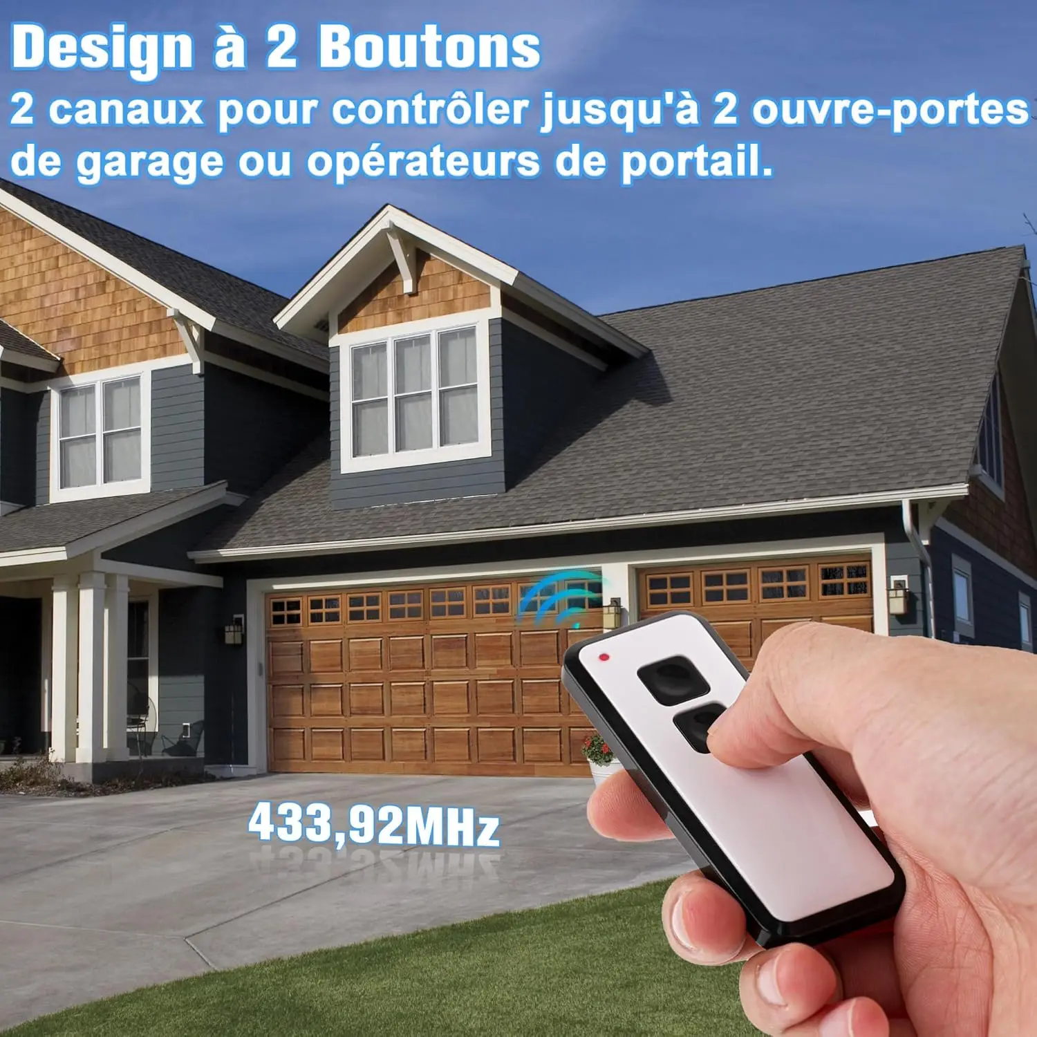 جهاز تحكم عن بعد لباب المرآب 433.92 ميجا هرتز لـ Novoferm Novotron 502 MAX43-2 Novotron 512 MIX43-2 Mini-Novotron 522 Mini-Novotron 524