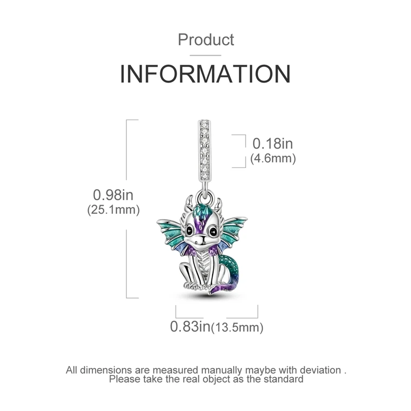 Cartoon 3D Monsters Pendants 925 Silver Charms Beads Fit 3mm Original Bracelet Necklace Womens DIY Fine Jewelry Gift 2026 New in