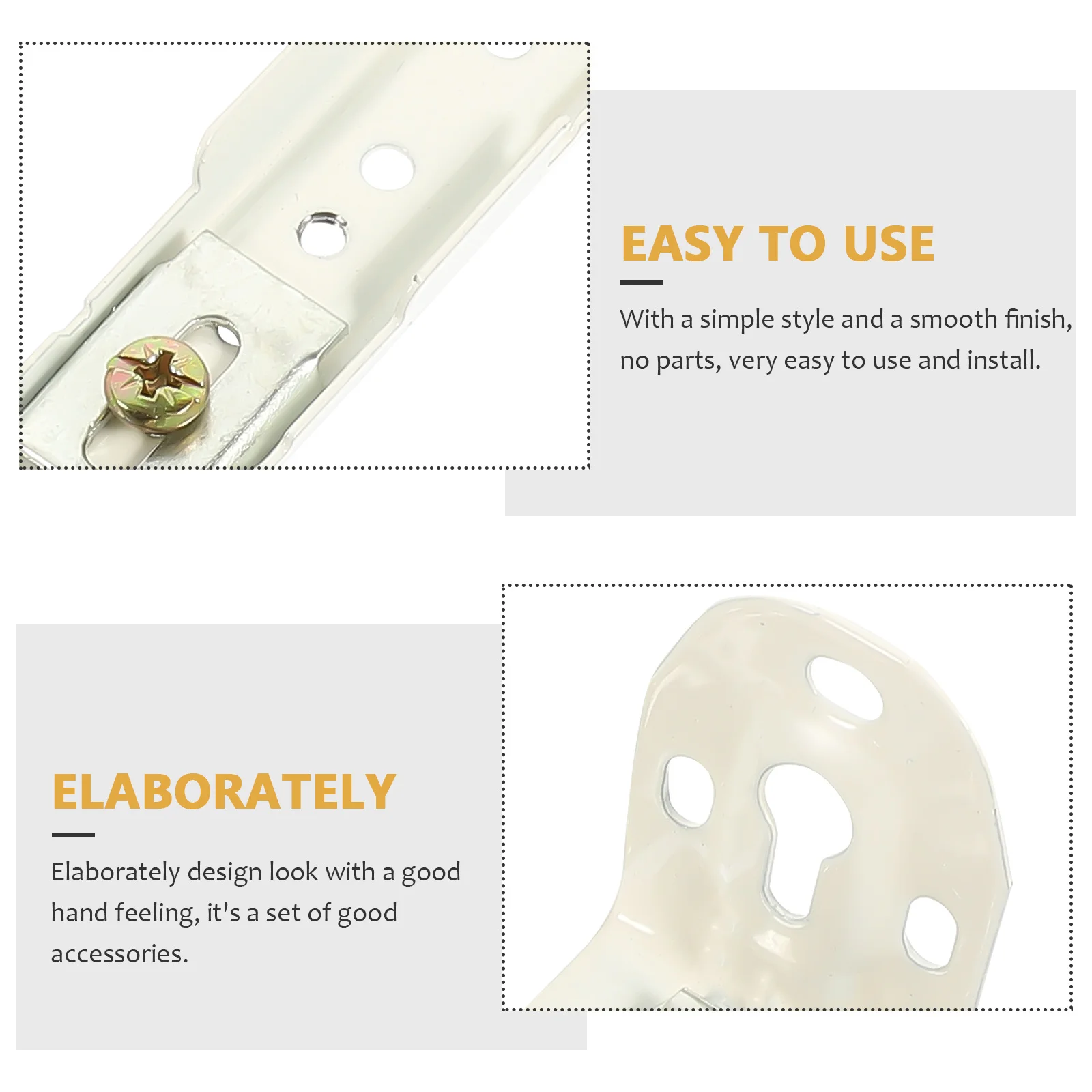 

6pcs Curtain Track Brackets Metal Window Hardware For Curtains Home Office Hotel Wall Mounting Accessories Smooth Finish