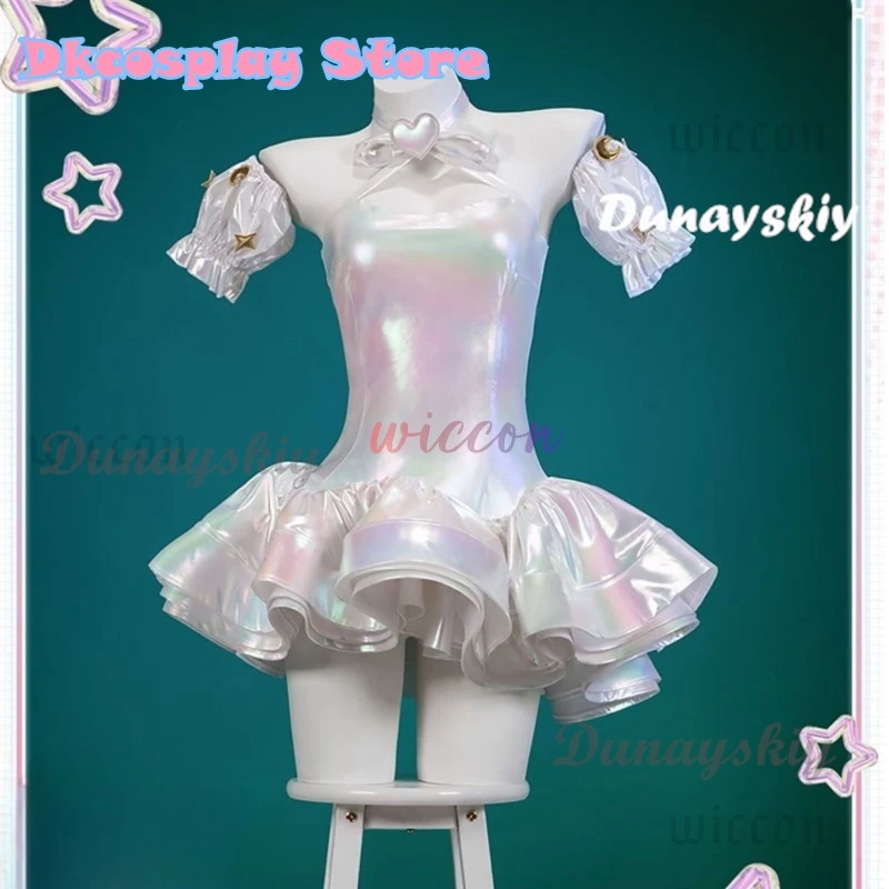 KAngel Cosplay Costume NEEDY GIRL OVERDOSE Fantasy Anniversary Colorful Dress Overload Lolita Outfit Laser Skirts Ribbon Wig - Image 2