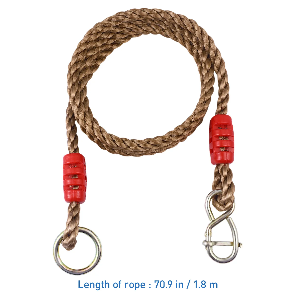 

1Pair Strong Adjustable Swing Rope Heavy Duty Wear Resistant for Tree Swings Tire Hammock Disc Garden Playground