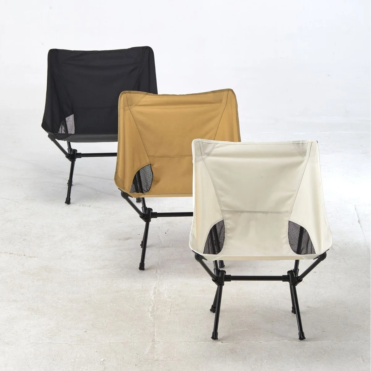 Folding Camping Chair Set, Lightweight Folding Chair, Ultra‑Light Backpacking Moon Chair, for Garden, Picnic, Beach and Fishing