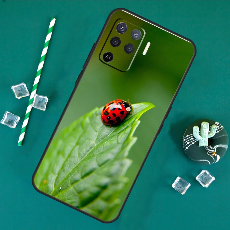 Seven-Star Ladybug For OPPO Find X5 Pro X3 Lite A15 A16 A52 A72 A5 A9 A31 A53 A83 A91 A93 A94 A54 A74 Case