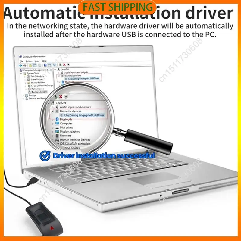 اشتري الآن قارئ USB لبصمات الأصابع البيومترية لجهاز Win10/11 - تسجيل الدخول الآمن مع القياسات الحيوية Hello