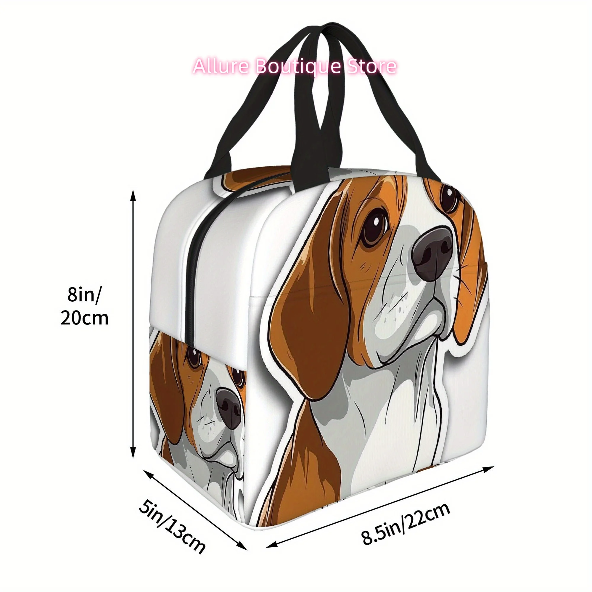 1pc Beagle Dog Sticker, Pet Lover Gift, Printed Thermal Bag, Insulation Bag, Insulated Bag, No Food Contact, Suitable for Home,