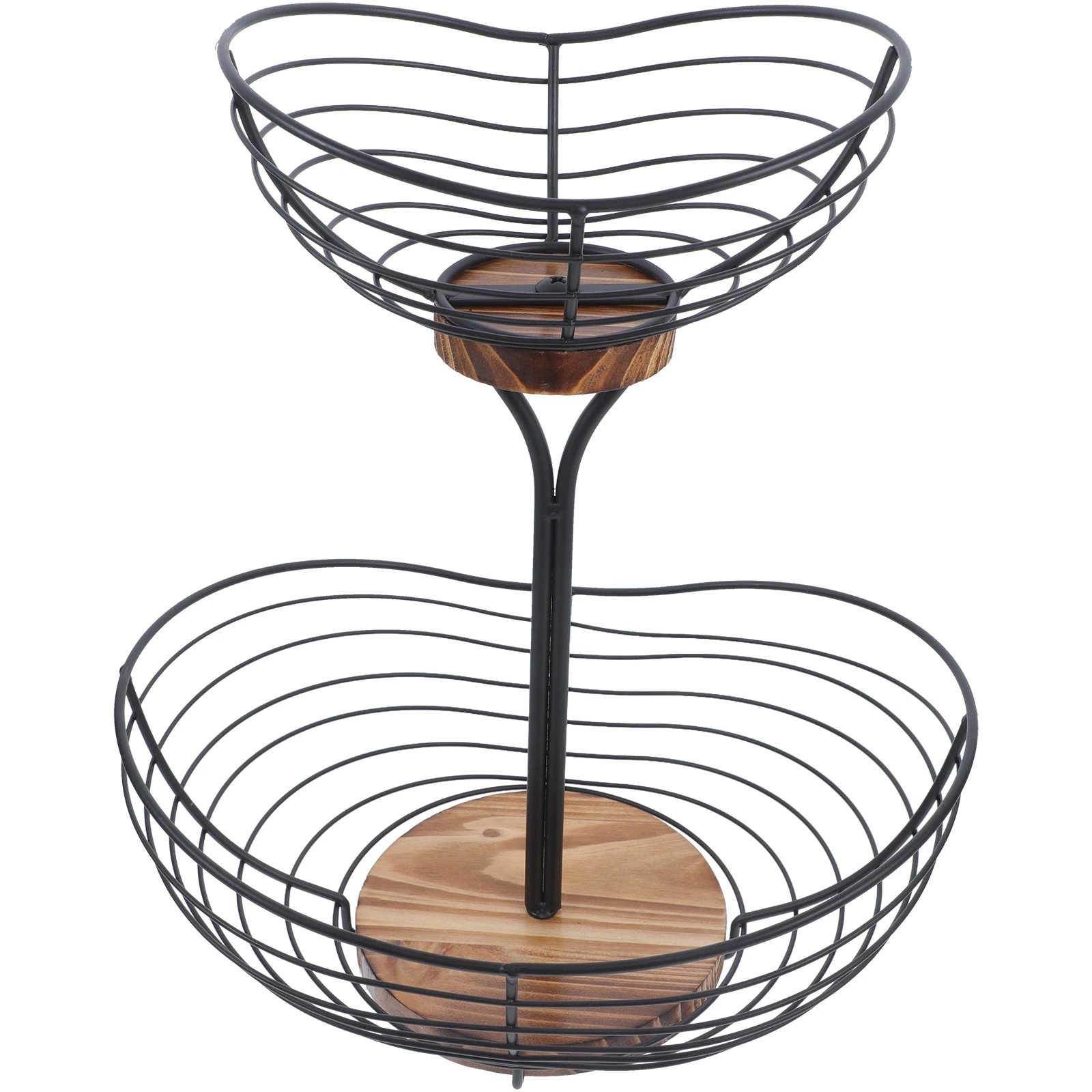 

Multi-layer Fruit 2 Vegetable Basket Tier Metal Wire Basket for Kitchen Counter Office Fruit Storage Vegetable Table