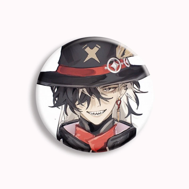 Honkai Star Rail Anime Game Button Pin Blade Bailu Kafka Herta Jing Yuan Cartoon Brooch Badge Backpack Accessories Gift 58mm