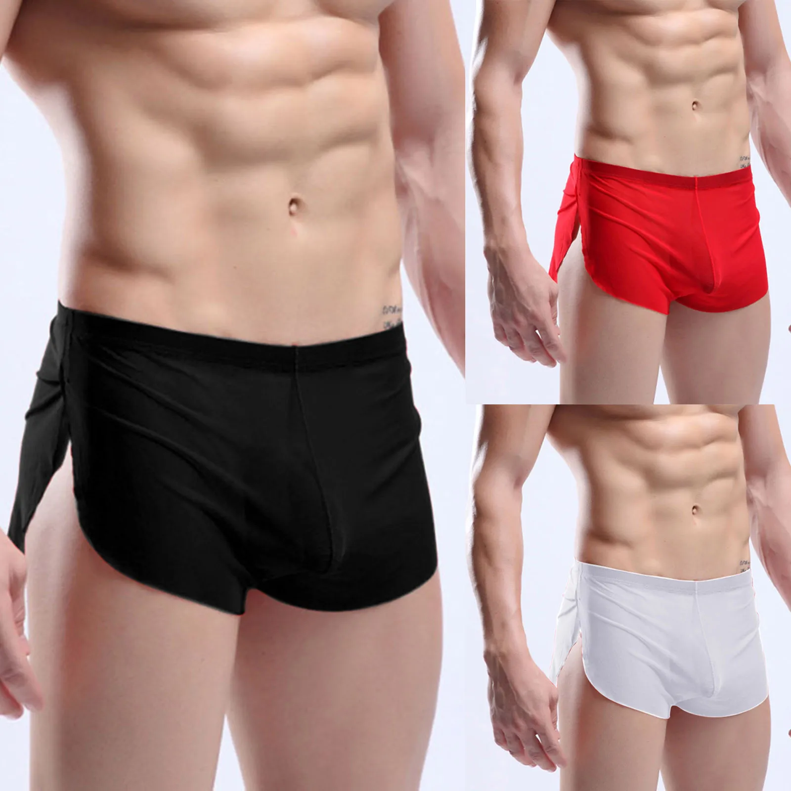 Mens Shorts Short Swimwear Gym Swimming-Trunks Beach-Wear Quick-Drying Summer Spring Bathing-Suit Sports Rash-Guard Surf Bermuda