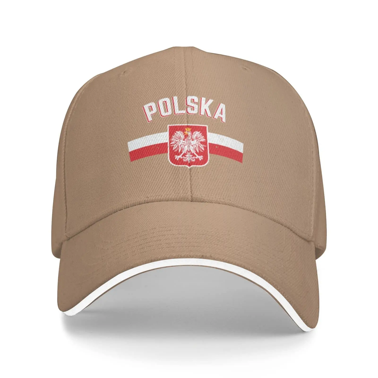 

Support Poland Trucker Hats Trendy Snapback Sandwich Hat Ideal for Daily Wear