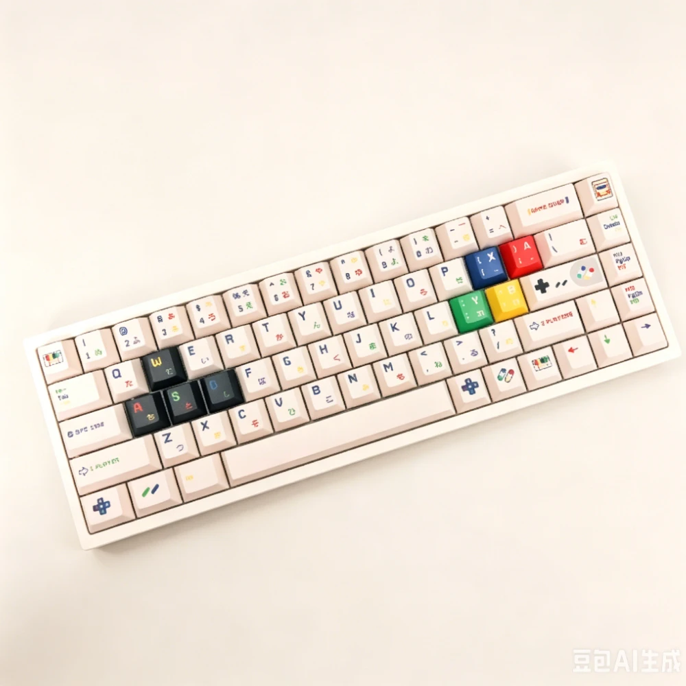 

Cartoon Theme Keycaps Set PBT Cherry Profile Retro Artisan White Black Keycaps for MX Switch Mechanical Keyboard Accessories