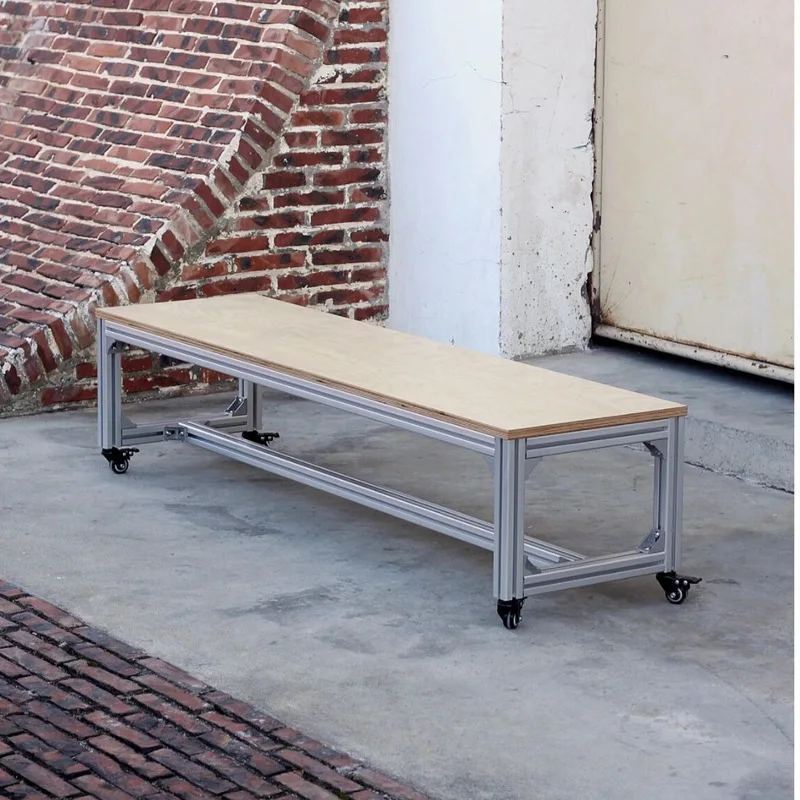 

Birch ocean plate aluminum profile bench coffee stool square stool shoe changing stool multi-layer board