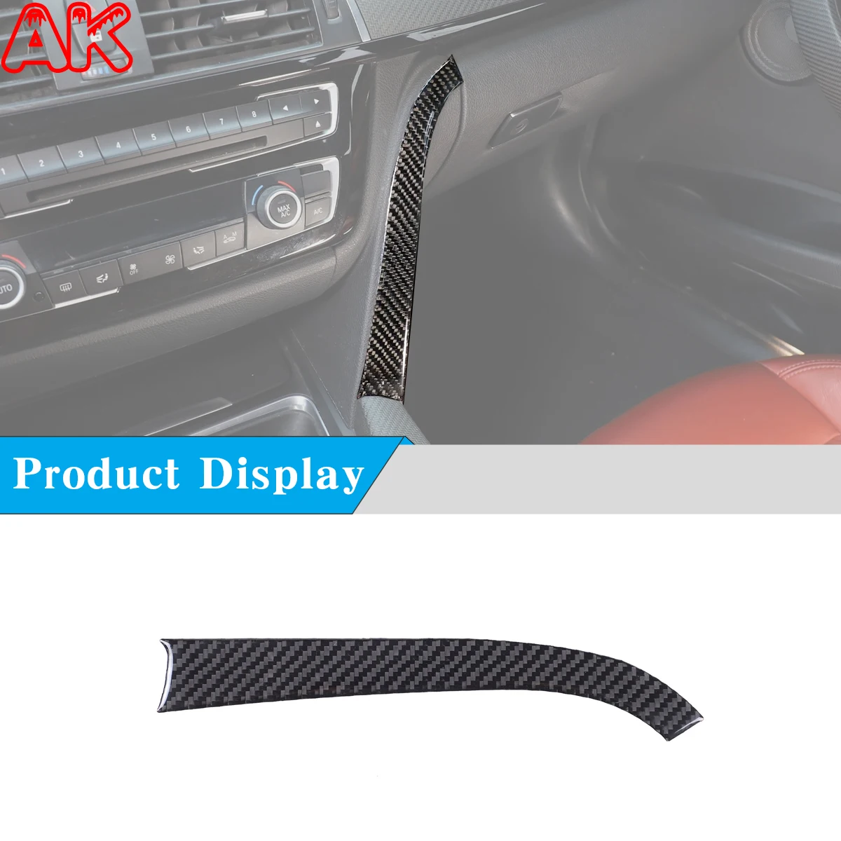 

For BMW 3 4 Series M3 M4 F30 F32 F80 F82 F83 2013-2019 Soft Carbon Fiber Car Center Console Gear Right Trim Panel Sticker Part