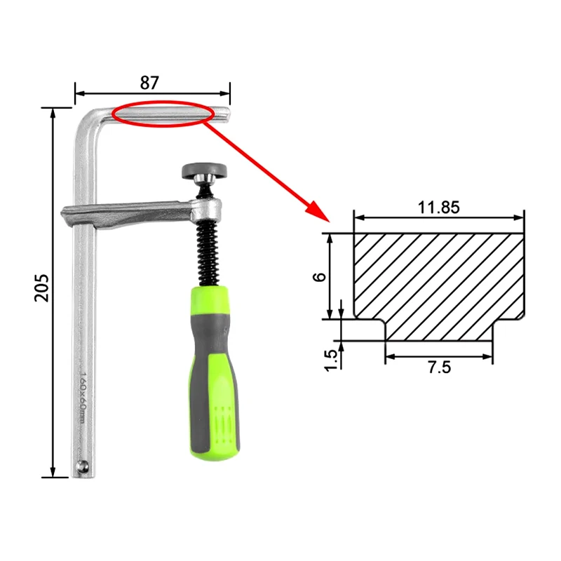 1Pcs Woodworking Guide Rail Clamp Track Dovetail Clamps Quick Screw Clamp  for Festool Makita Dewalt Metabo Mafell Guide Rail