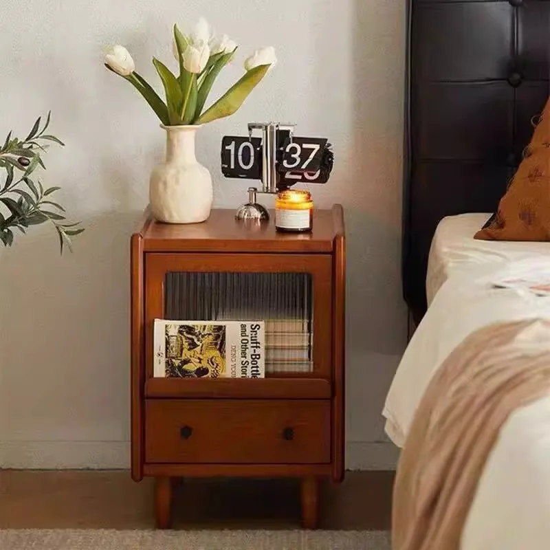 

Italiya Unique Nightstands Classic Cheap Bedside Solid Wood Nightstands Modern Minimalist Design Mesitas De Noche Home Furniture