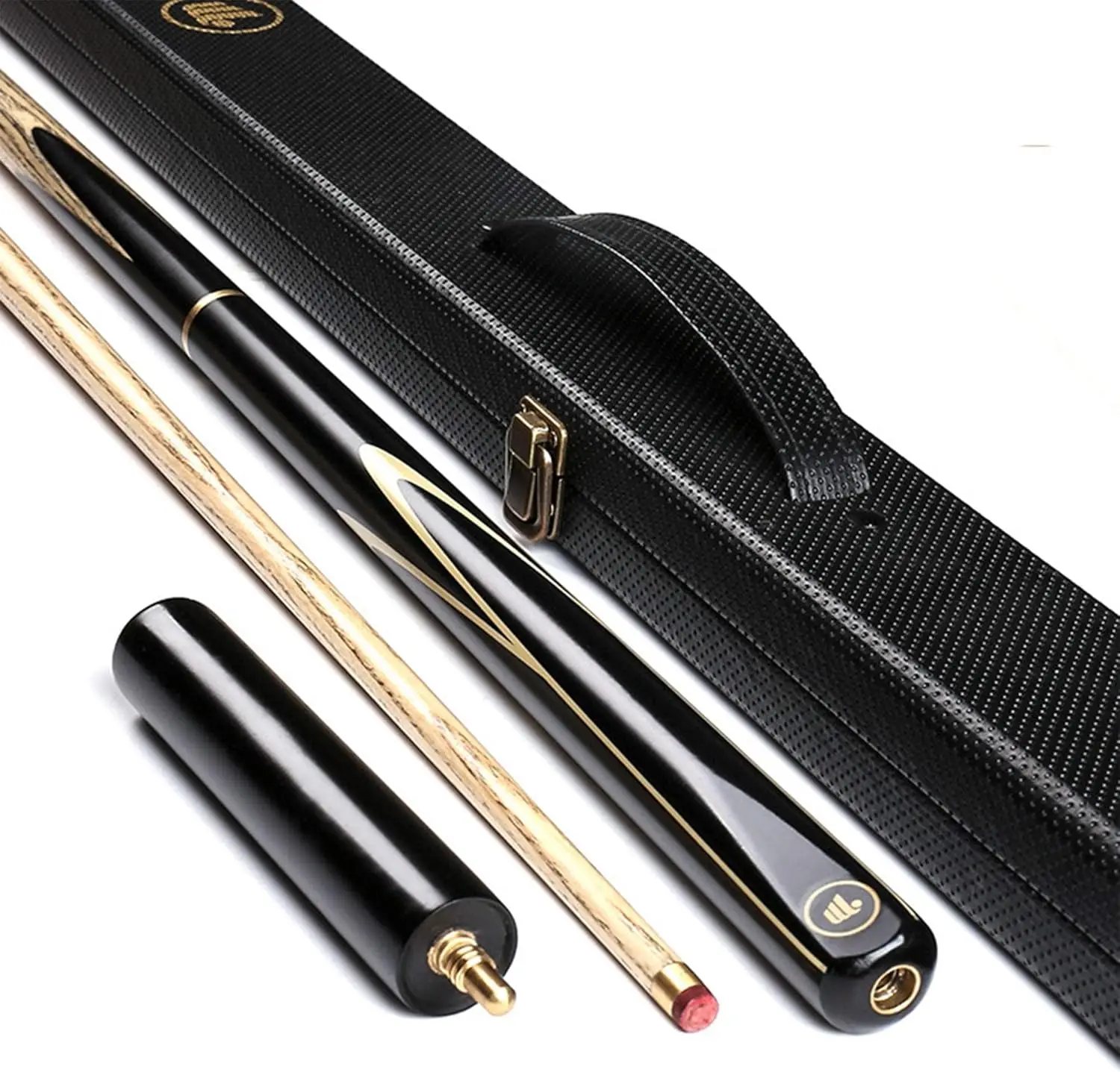 

57 Inch 19 Oz Pool Cue with 10mm Cue Tips English Handmade Snooker Cue Included Elegant Boxes, Extension Handles,