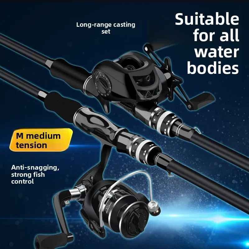 okuma-bear-official-website-lure-rod-full-set-beginner-lure-rod-kit-straight-handle-spinning-wheel-gun-handle-waterdrop-wheel