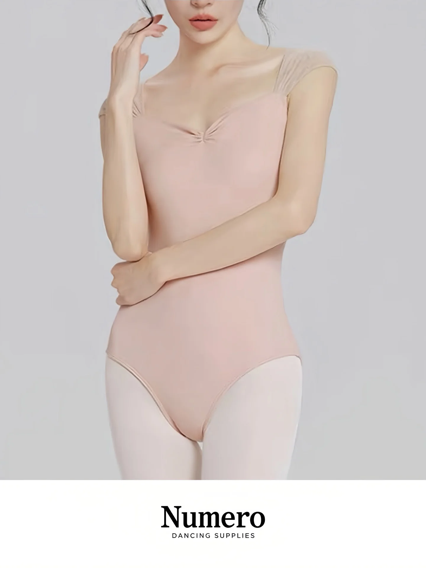 大人のバレエダンス練習スーツ女性メッシュ体操ユニフォーム甘いヨガ服ヌメロモダンとクラシックバレエに適しています