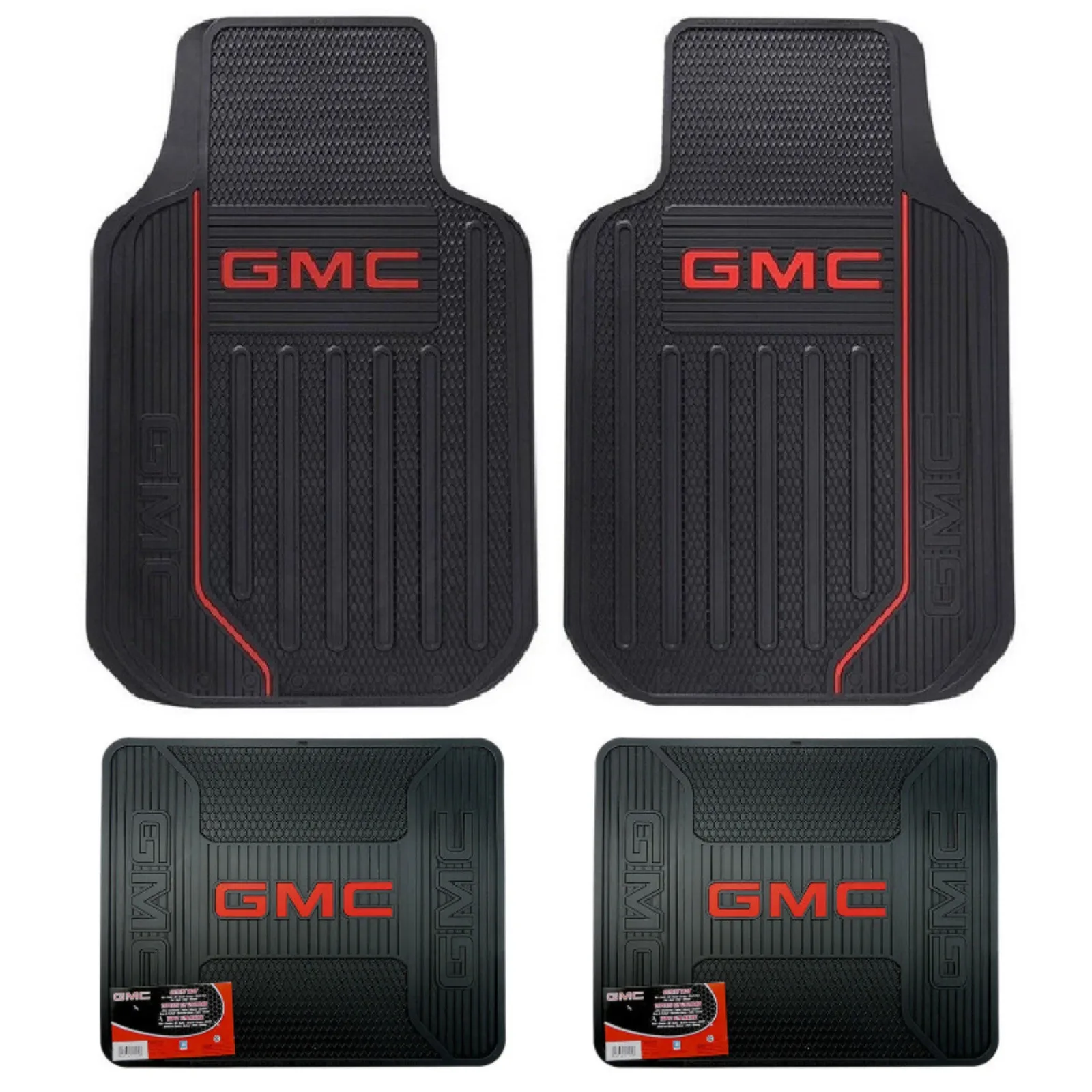 

New GMC Elite Car Truck Front / Rear Heavy Duty All Weather Rubber Floor Mats United States