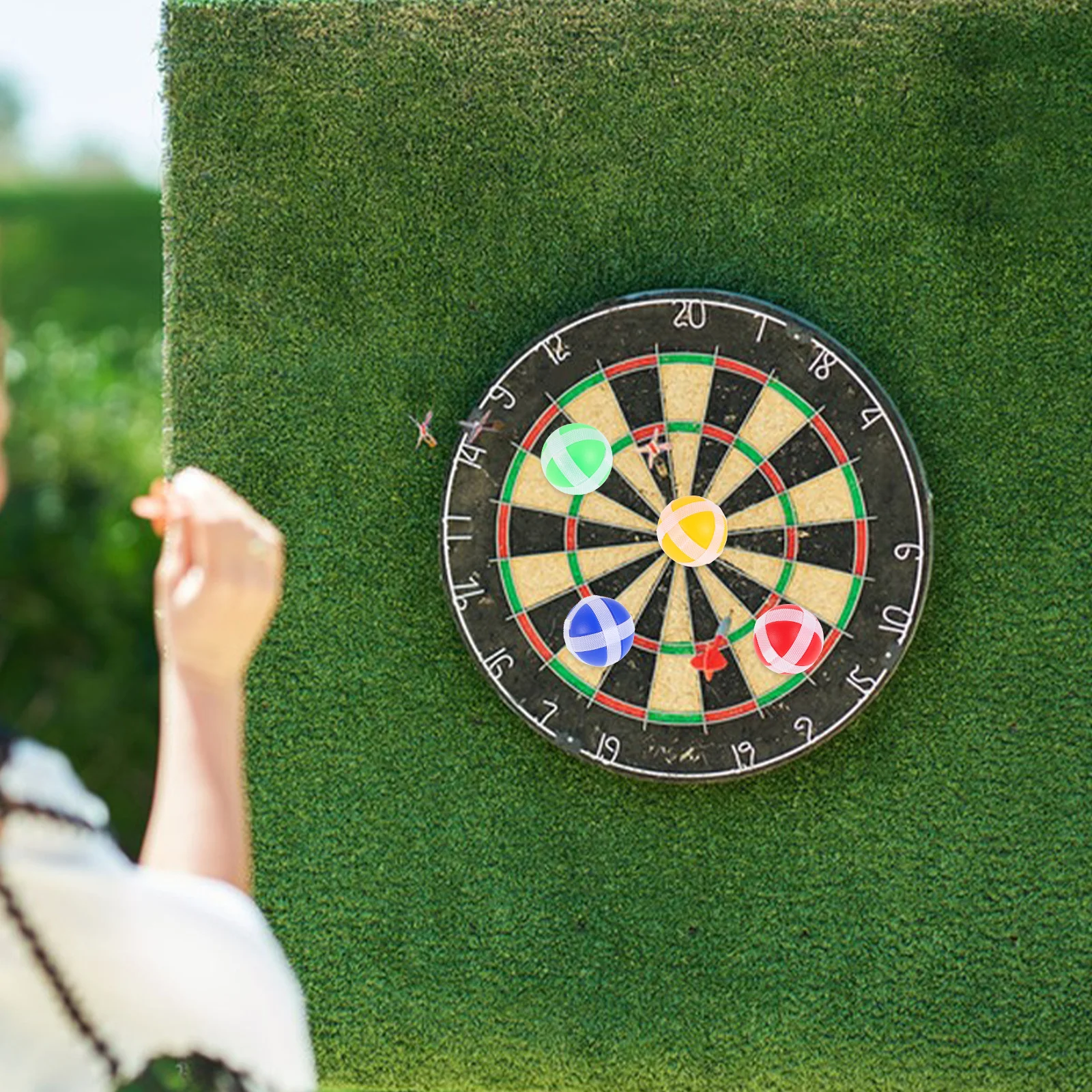 

Набор из 16 пластиковых липких шариков для игры в бросание, маленький размер, портативный, для улицы и дома, для семейных вечеринок, пляжа, кемпинга