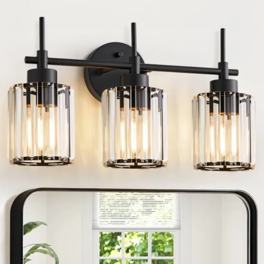 

Crystal Vanity, Modern Bathroom Vanity Light Over Mirror, Up and Down Mount Wall Sconce Lighting for Bathroom Bedroom Living Ro