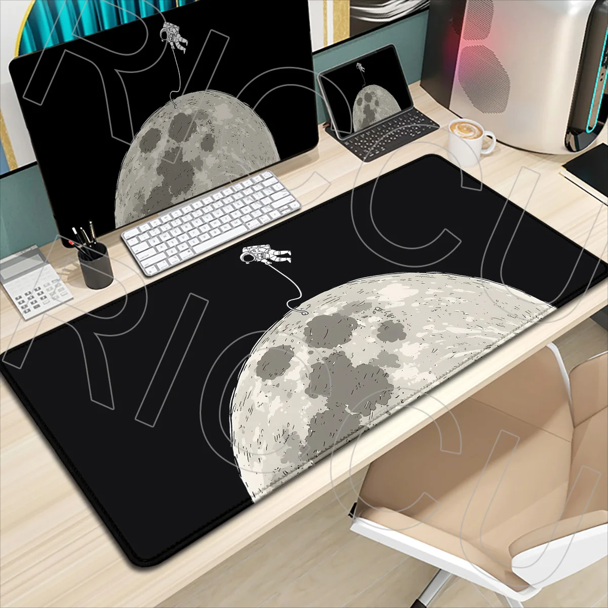 HD printing XXL Universe Mouse Pad Rug Gaming Astronaut Keyboard Space XXL esports Desk mat Computer