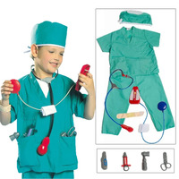 XT8XT8Umorden Kids Child Doctor Surgeon Costume Cosplay Kindergarten Role Play House Set for Boys Girls Halloween Dress Up XT6@!