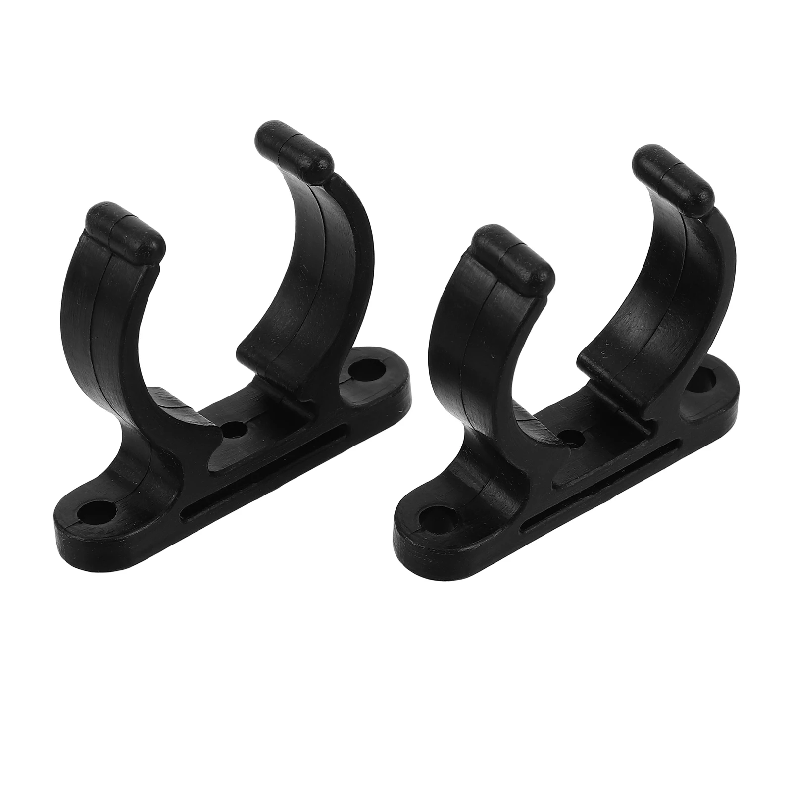 

2Pcs Black Nylon Boat Clamp for Pipe Pole Yacht Clips Holder Deck Marine Part Storage Fastener Tube Connection