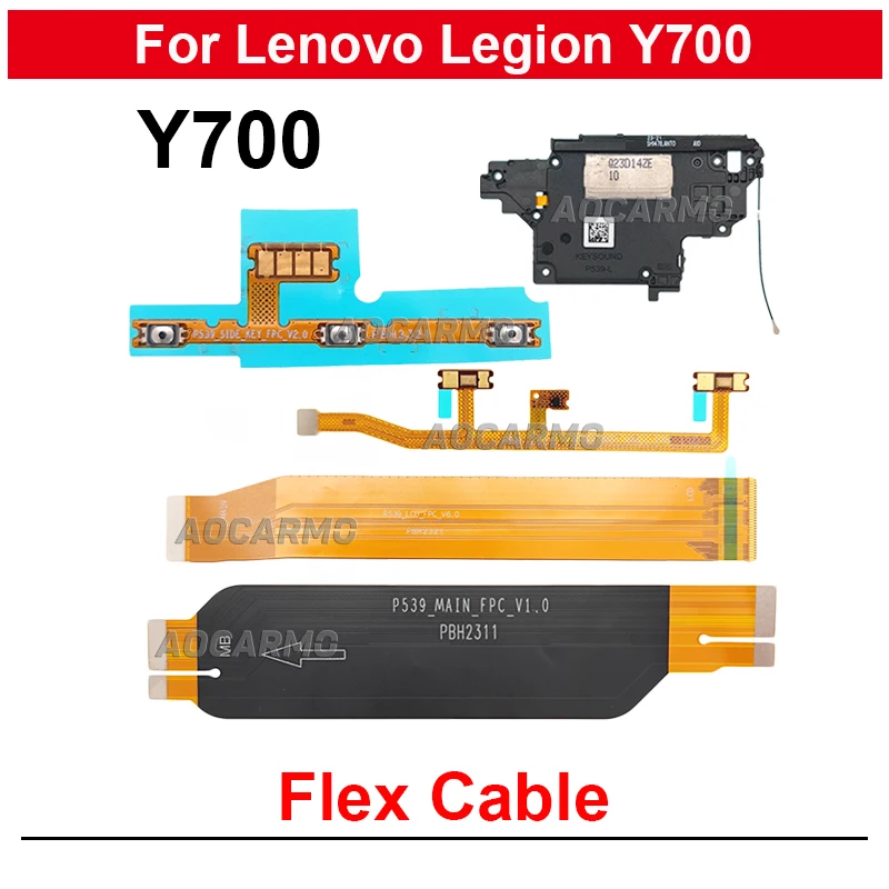 

For Lenovo Legion Y700 2023 8.8“ Motherboard Connect LCD + Main Flex Cable And Power On off Speaker With Signal Microphone Flex