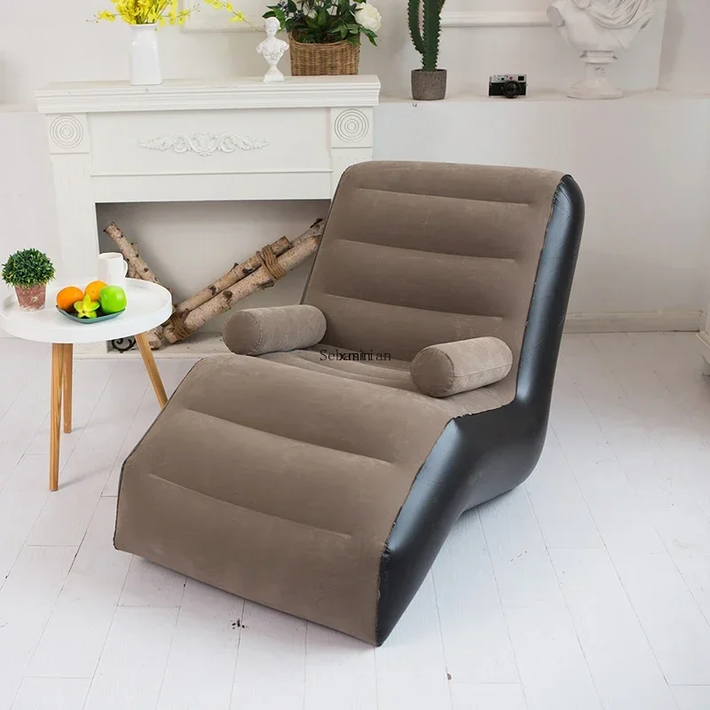 140cm Salon Kształt S Nadmuchiwana Sofa Krzesło Łóżko Tanie Pojedyncze Designerskie Sofa Ergonomiczne Rozkładane Leniwe Divano Meble Domowe