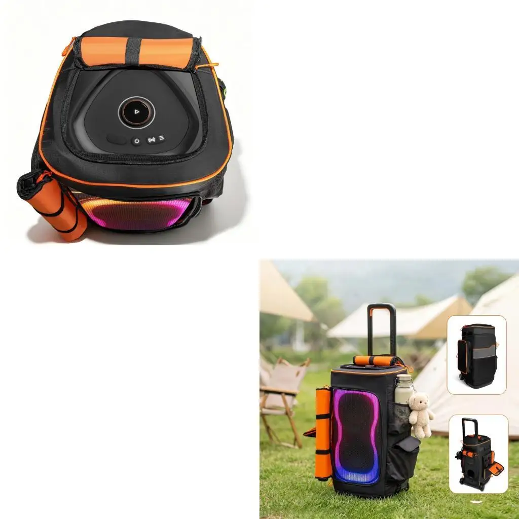 193A Large Speaker Carry Bag with Wheel for PartyBox330 Travel and Storage Use