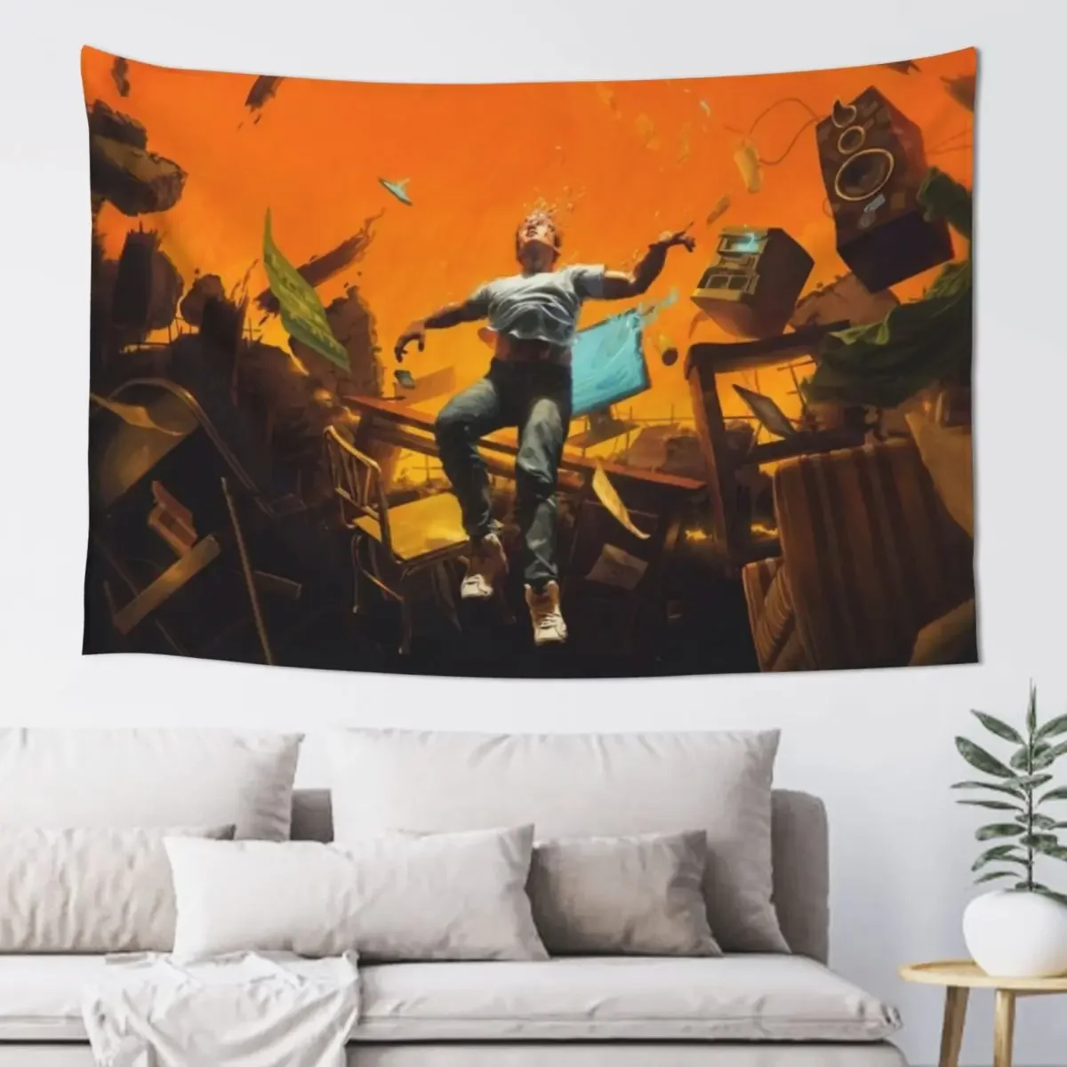 

Logic Album Cover Tapestry Outdoor Decoration Decor Home Decoration For Home Tapestry