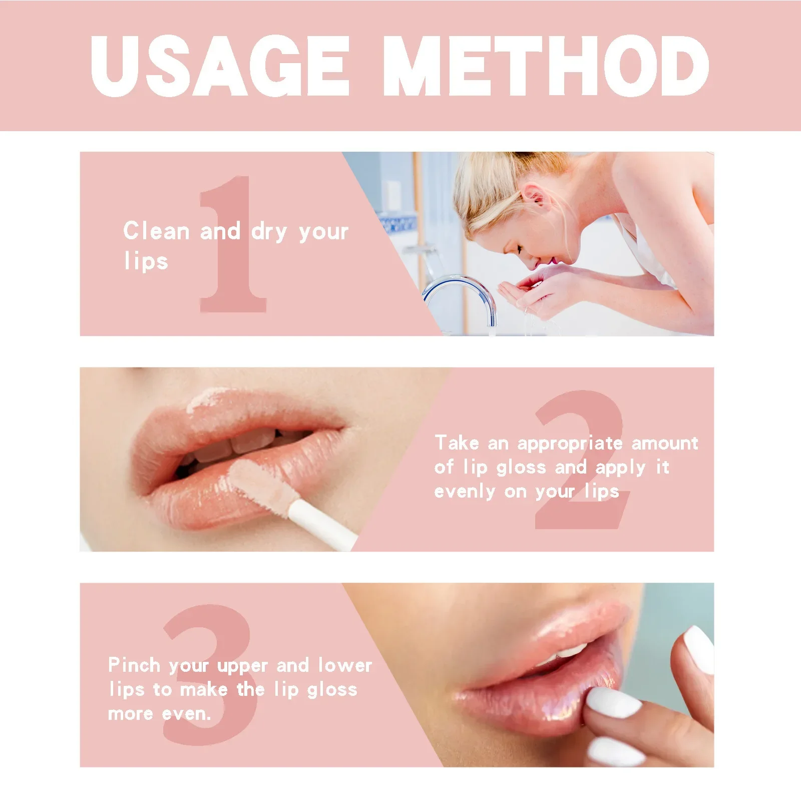 EELHOE Plumping Serum Lip Gloss Moisturizing Reduce-Cracking Dry Lighten Lip Lines Remover Dead Skin Hydration Lip Care Lips Oil