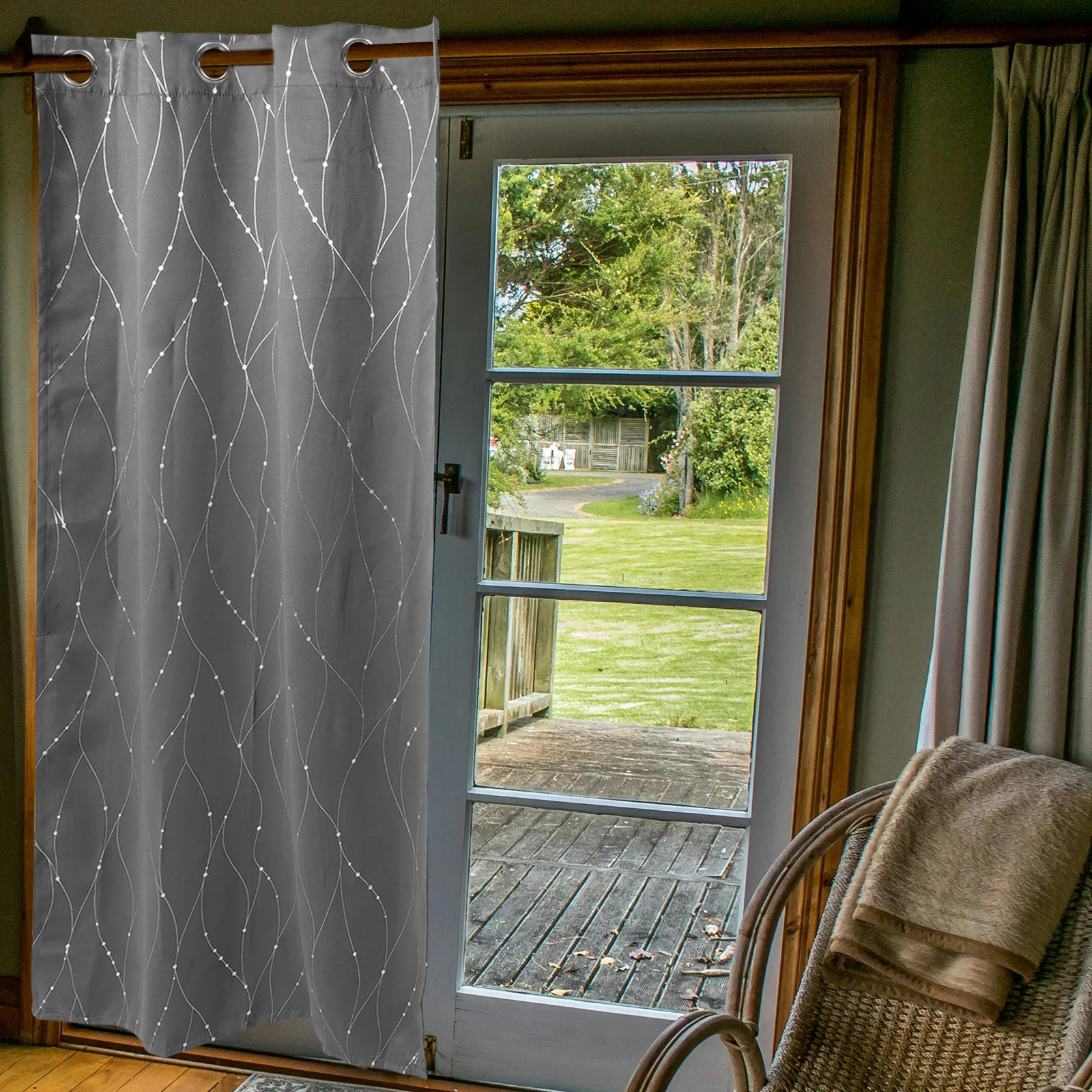 1 قطعة لوحة ستارة التعتيم رمادي جروميت نافذة الستارة لغرفة النوم غرفة المعيشة الشمس حجب غرفة سواد الستائر