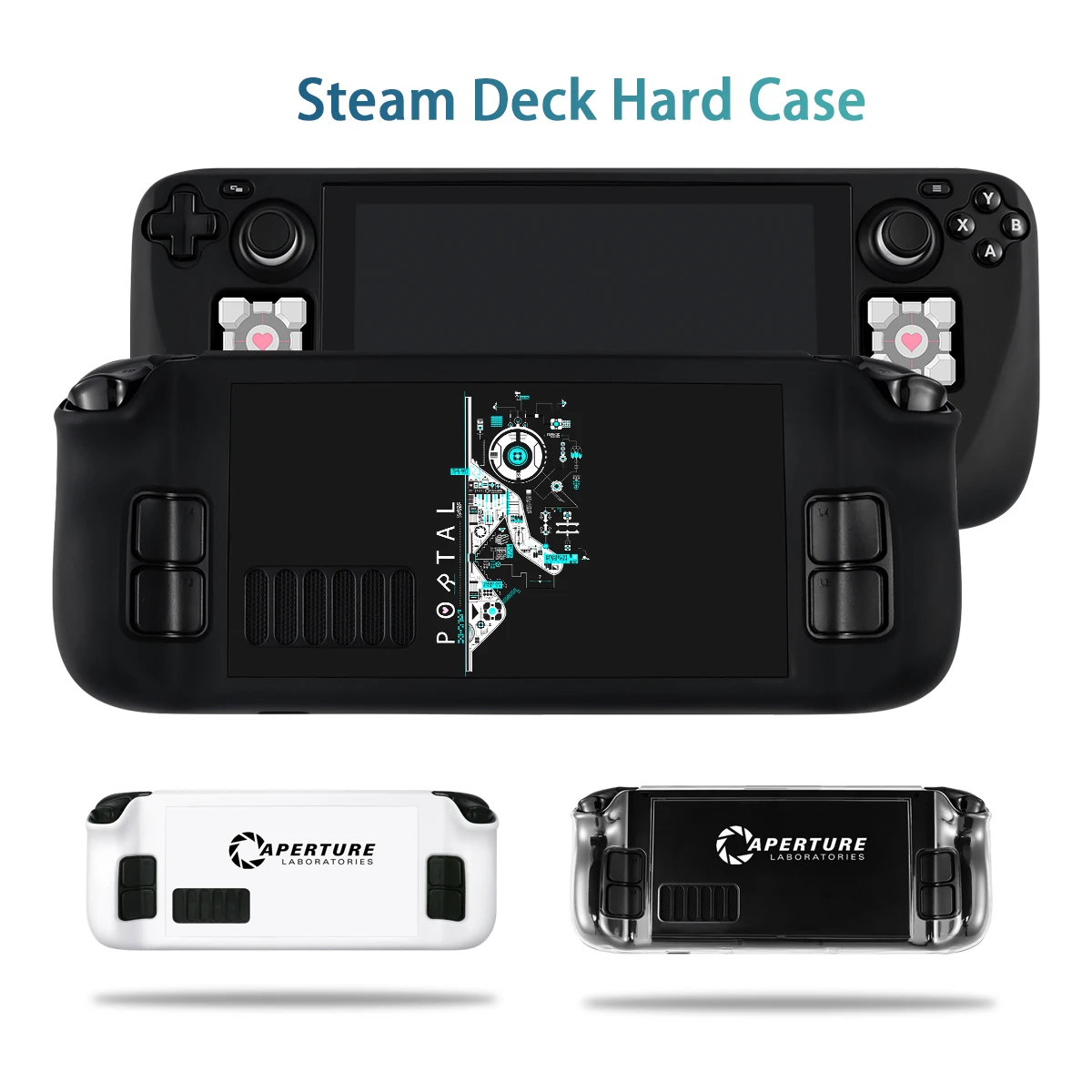 

Чехол для консоли с паром, жесткий Противоскользящий чехол из поликарбоната с защитой от царапин, черный белый прозрачный чехол, аксессуары для телефона