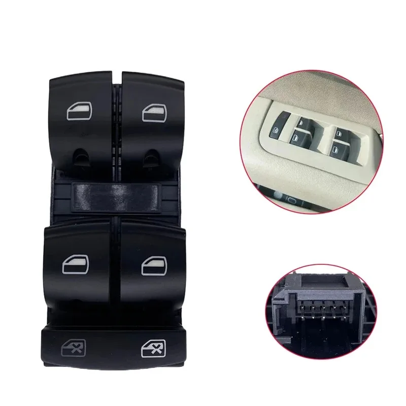 For AUDI A3 A6 Q7 2003-2014 Front Left Electric Master Power Window Control Switch Regulator Button 4F0959851 Car Accessories