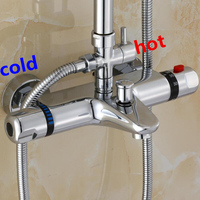 Thermostatic Shower Faucet Mixing Valve Thermostatic Faucet Shower Faucet Bathroom Combination Water With Cold Water On The Left