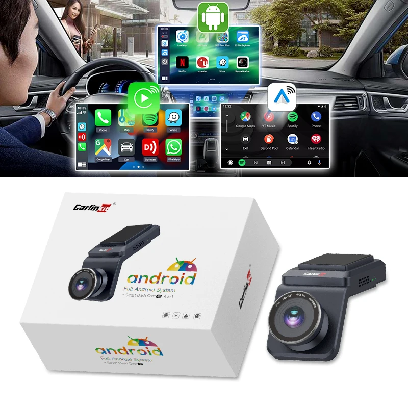 

Ai Tv Box Qcm6125 Driving Record 128G Dash Cam Wireless Carplay Android Auto Adapter 4In1 Android 13 System Car Play Adaptor
