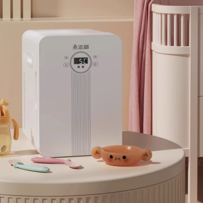 Dwufunkcyjna Mini Lodówka 22L Samochodowa/Domowa Chłodziarka do Mleka Kompaktowa Cicha Lodówka do Akademików Przenośna Zamrażarka z Modnym Designem