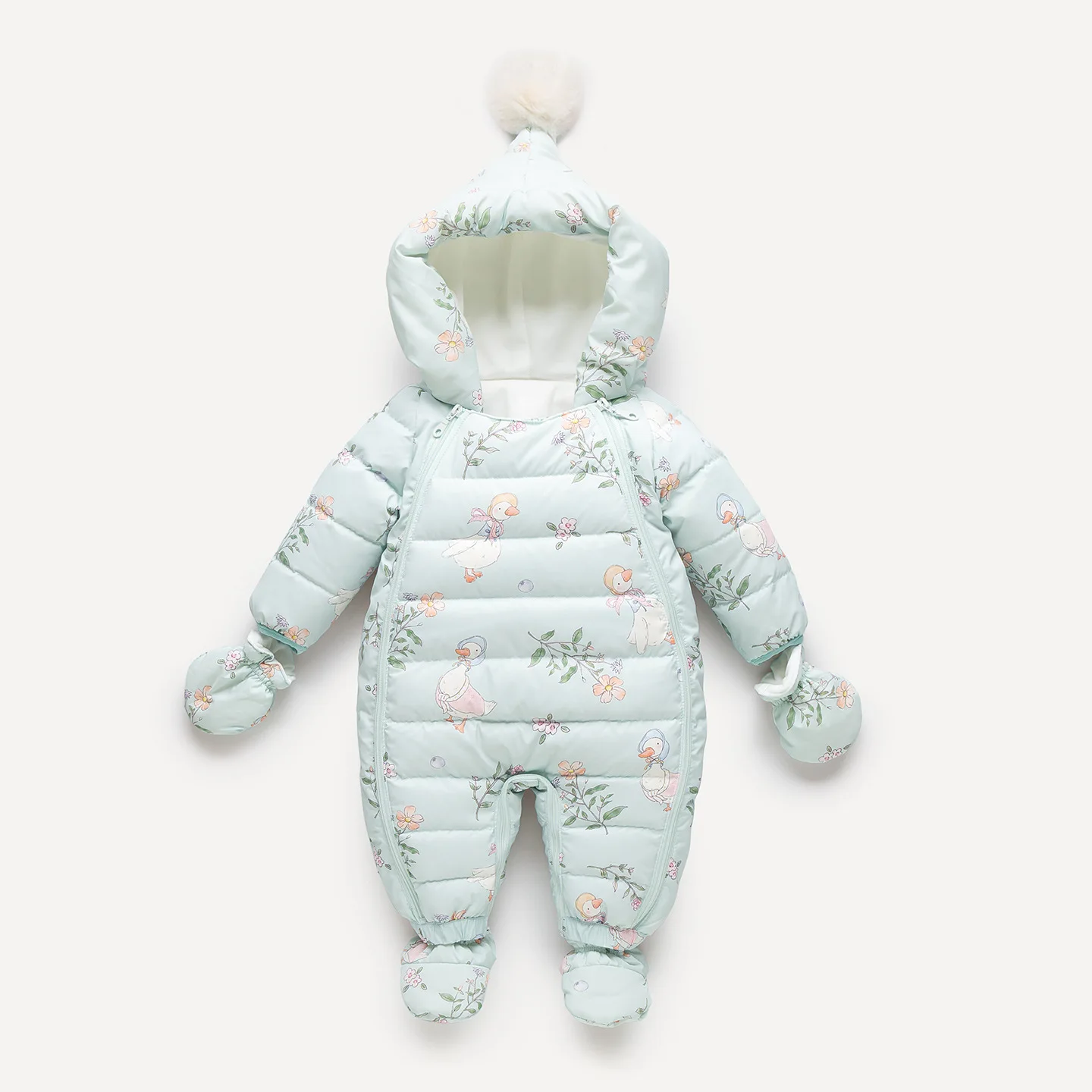 IYEAL Baby Clothes Winter Snowsuit Plus Velvet Duck Down Boys Jumpsuit 0-3 Yrs Newborn Romper Baby Girls Overalls Toddler Coats