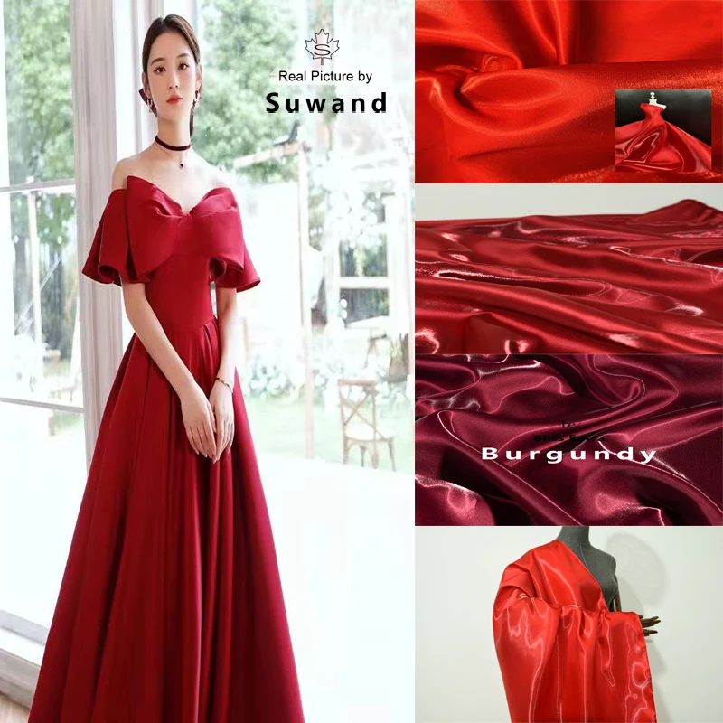 

Коллекция Scarlet & Burgundy: Hydro Glow Satin, материал одежды премиум-класса на метре