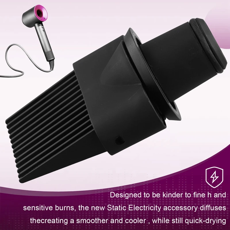 Para acessório de pente de dente largo Dyson adequado para secador de cabelo supersônico Dyson, bico de encaixe solto HD16