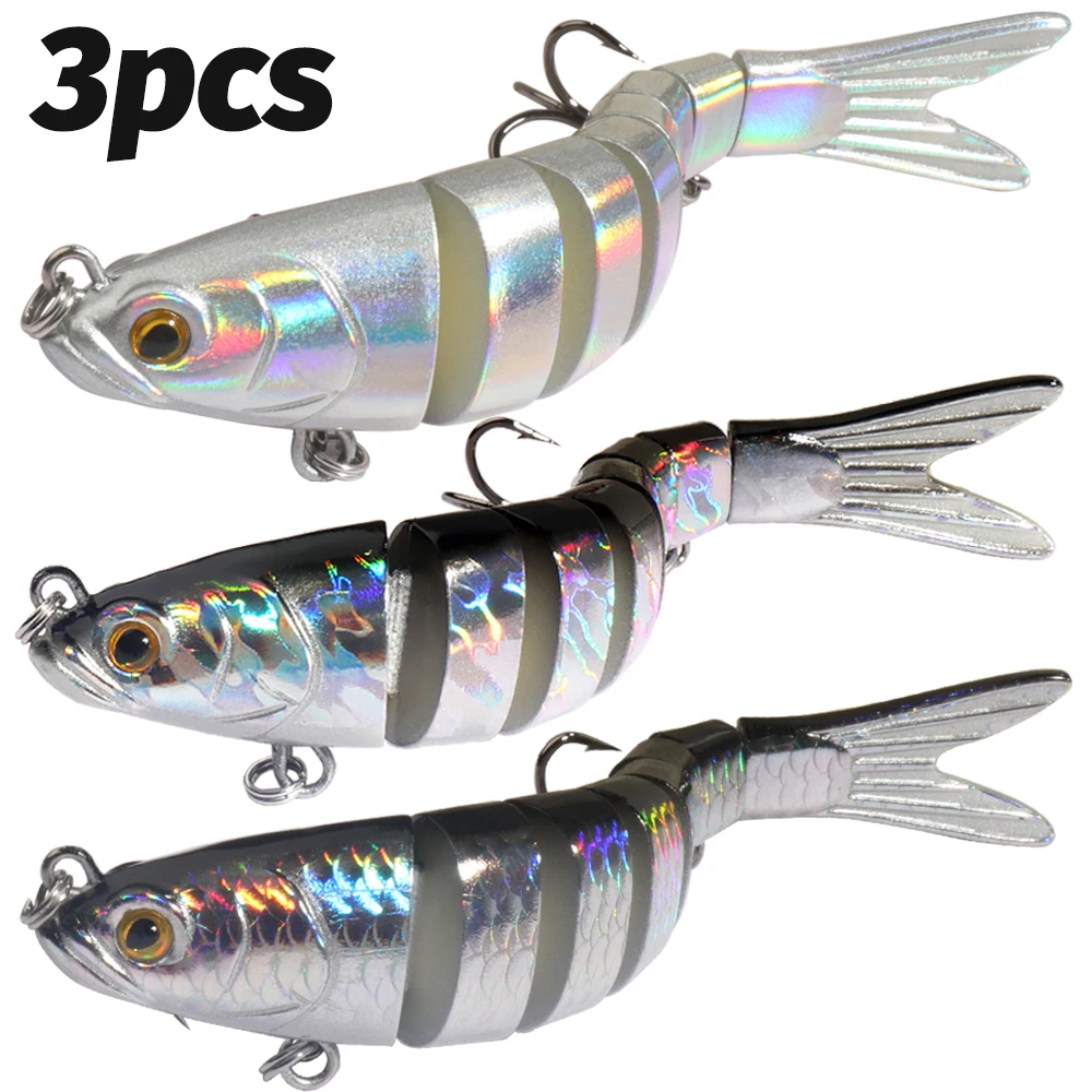Swimbait multiarticular sonajero – Señuelo lubina hundimiento lento - imagen 2