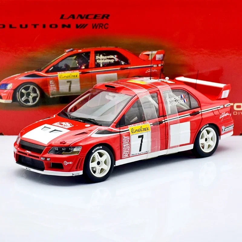 

Autoart 1:18 Lancer EVO VII WRC #7 Simulation Limited Edition All Open Alloy Metal Static Car Model Toy Gift