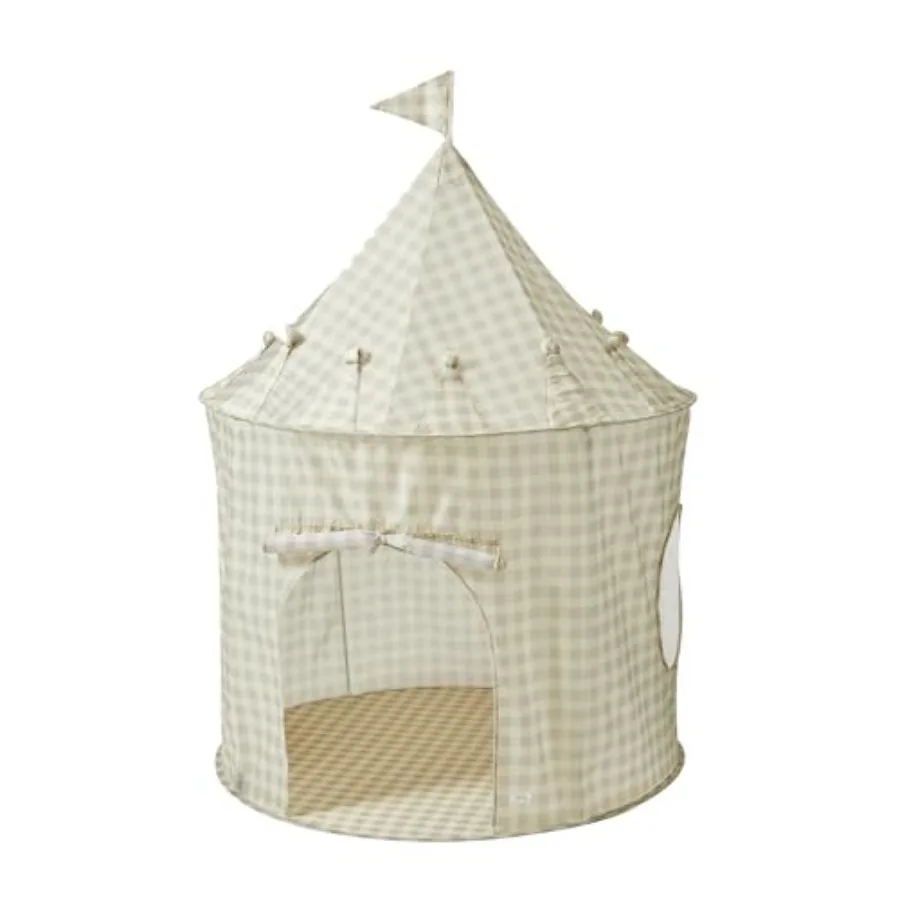 

3 Sprouts Play Tent - Sustainable Recycled Fabric Fun Spacious Childs Playhouse for Indoor Games for Boys and Girls - Durable F