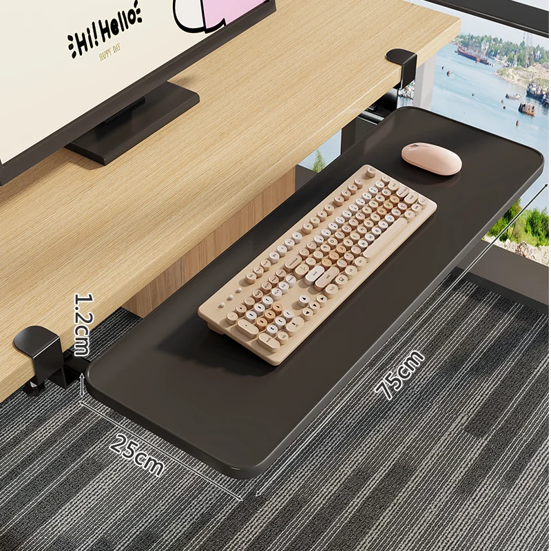 검정색 (75*25) 테이블 클램프 두께 1-4cm